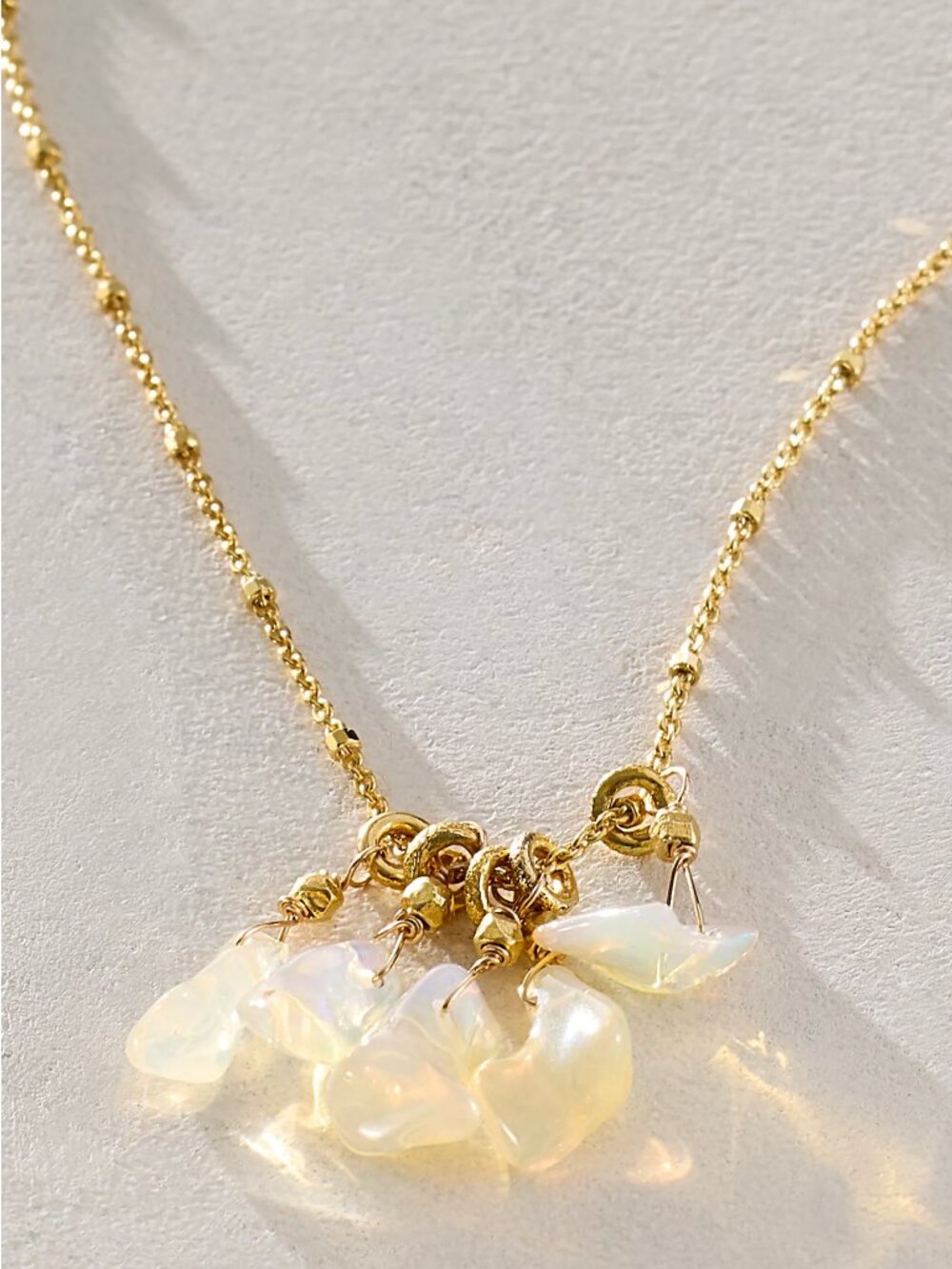 Free People x Robindira Unsworth Opal Cluster Necklace NWT Sold Out